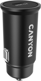 Автомобильное зарядное устройство Canyon CNS-CCA20B, USB-C, 20Вт, 3A, черный