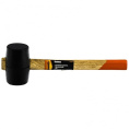 SPARTA Киянка резиновая, 225 г, черная резина, деревянная рукоятка [111305]