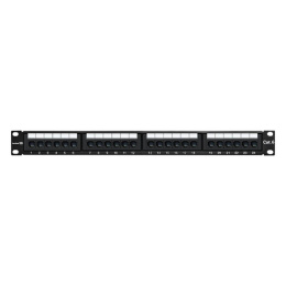 Патч-панель ExeGate EPP3-19-24-8P8C-C6-110D 19", UTP, 24 port, cat.6, KRONE&110 dual IDC , 1U, RoHS, Black, RTL EX281080RUS