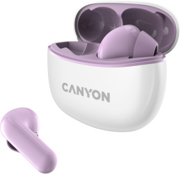 Гарнитура вкладыши Canyon TWS-5 фиолетовый беспроводные bluetooth в ушной раковине CNS-TWS5PU