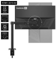 Кронштейн для монитора 13"-32" настольный ExeGate EDM1-3210-02 EX297360RUS (VESA 75х75, 100х100 мм, макс. нагрузка 10 кг; наклон -90°/+90°, поворот -90°/+90°, вращение: 360°, 2 способа крепления: сквозное и струбцина, цвет черный)