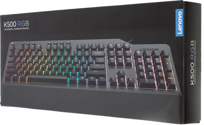 Клавиатура Lenovo Legion K500 RGB, USB, механическая, черный [gy40t26479]
