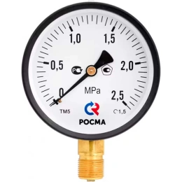 Общетехнический манометр РОСМА ТМ-510Р.00 0-16кгс/см2 ДК100 М20х1.5, кл. точн. 1.5 D270-06631