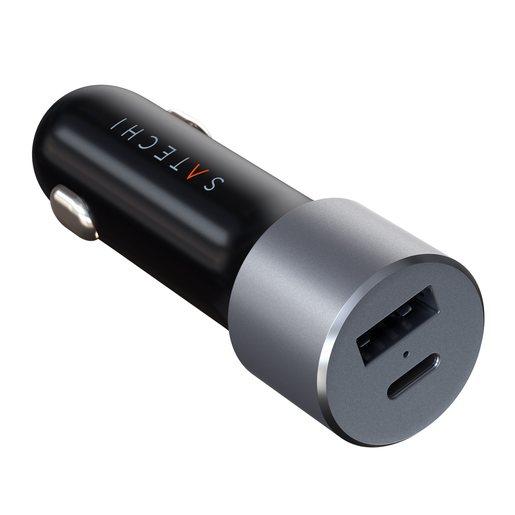 Автомобильное зарядное устройство Satechi 72W Type-C PD Car Charger. Цвет серый космос.
