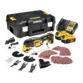 Реноватор DeWalt DCS356P2 DCS356P2-QW пиление, резка, шлифование, шабрение, питание: аккумулятор, 12 В, 5 А·ч, регулировка скорости, оборотов холостого хода: от 15000 до 20000 об/мин, диаметр