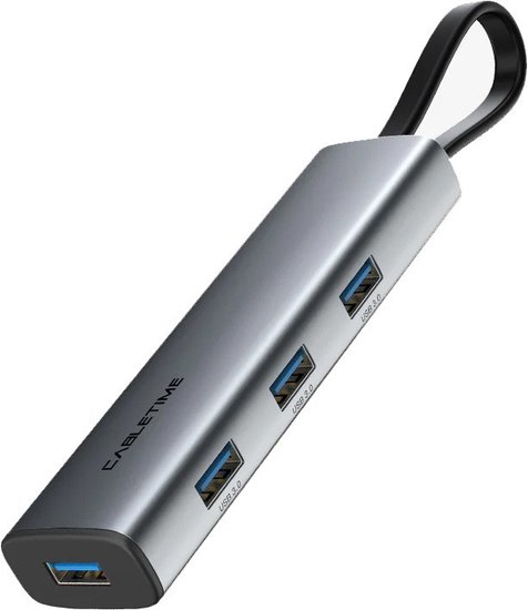 USB-Хаб CABLETIME CB21G (CT-HUBP4-AG) на USB3.0×4 4-в-1