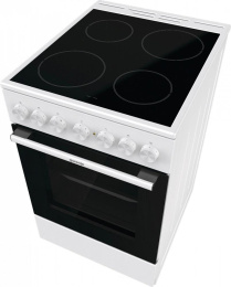 Электрическая плита Gorenje GEC5B42WG, стеклокерамика, электрическая, без крышки, белый