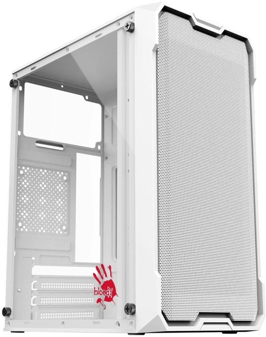 Корпус Bloody CC-129 белый без БП mATX 1x80mm 2x120mm 1xUSB2.0 1xUSB3.0 audio (CC-129-WH)