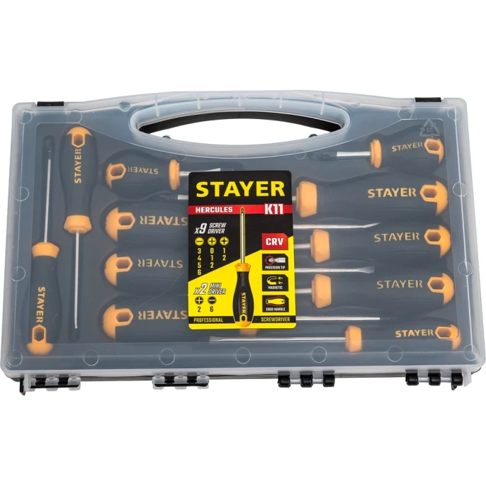 Набор отверток STAYER Hercules-K11 11 шт 25055-H11