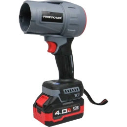 Аккумуляторная бесщеточная воздуходувка Profipower Tornado MKBUB-18V (Li-ion-1 шт, 4.0 Ач, З/У, в коробке) E0225