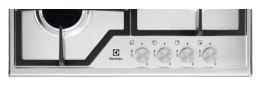 Газовая варочная панель Electrolux KGS6426SX, 4 конфорки, нержавеющая сталь, серебристый