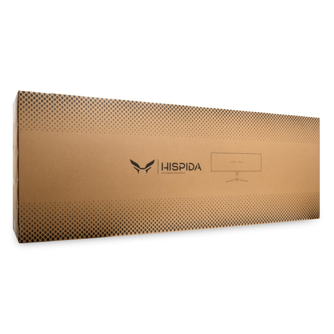 Игровой монитор 49 Монитор HISPIDA 49'' 5120x1440, VA, 178/178, 6ms, 320nit, 3000:1, 120Hz, DP/HDMI, 2xUSB-A, FreeSync, LowBlueLight, USB-C 65W, RJ45, LTS, IntPWR, Black, 1y