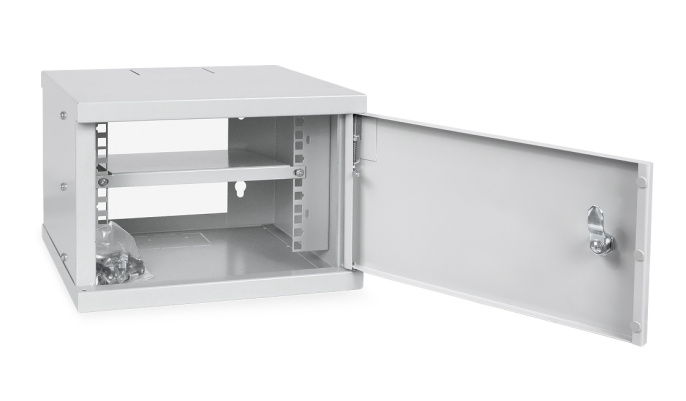 Cabeus WSC-4Um Шкаф телекоммуникационный настенный 10" 4U 326x300x225mm (ШхГхВ) дверь металл