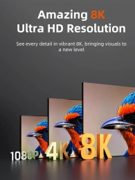 Кабель CABLETIME CH14L (CT-SHD8K-AG2) 2 м, 8K SLIM HDMI 2.1, позолоченный, 8K/60 Гц, черный