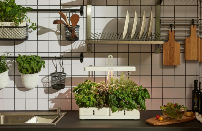 Гидропонная установка Cactus Garden 3л 20 белый (CS-LEDPOT-08)