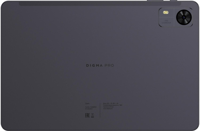 10.1" Планшет DIGMA PRO Zoom 8/128 GB T606 4G, 1920 x 1200, Android 14, темно-серый [ta3d0p02]