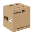 Шкаф телекоммуникационный 10" настенный 9U ExeGate EC-WM-9U.280.G.GREY (10”, 9U, 350x280x420mm (ШхГхВ), передняя дверь закаленное стекло, пыле- и влагозащита IP23, светло-серый RAL 7035) EX298625RUS