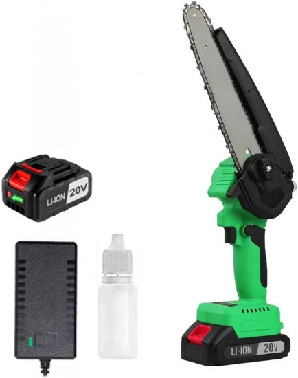Пила цепная аккумуляторная бесщеточная Zitrek GreenSaw 20V (20 В, 4 Ач Li-ion аккумулятор 1 шт, 2 Ач Li-ion аккумулятор 1 шт, ЗУ) 082-1858-1