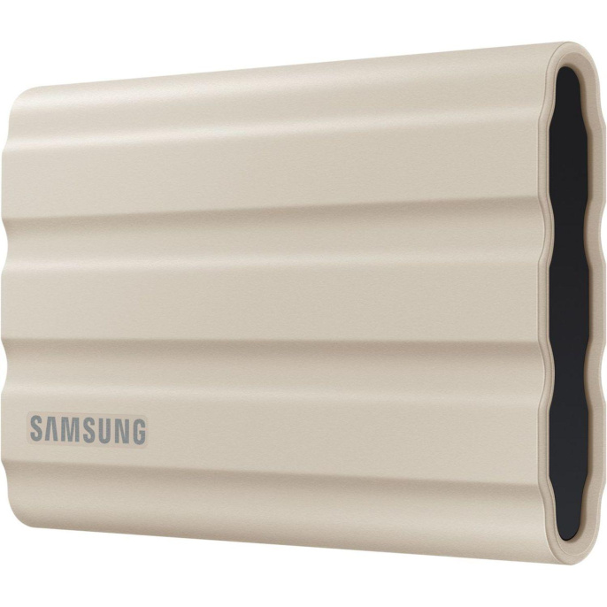 Внешние HDD и SSD/ Samsung External SSD T7 Shield, 1TB, Type C-to-C/A, USB 3.2 Gen2, R/W 1050/1000MB/s, IP65, 88x59x13mm, 98g, Beige 12 мес.