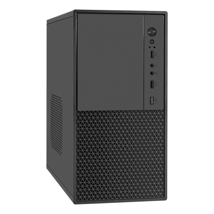 Корпус Minitower ExeGate BAA-308M (mATX, без БП, 2*USB, HD Audio, черный) EX299069RUS