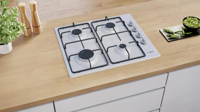 Газовая варочная поверхность Bosch PBP6C5K80O нержавеющая сталь