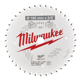 Диск пильный Milwaukee 165x15.87x1.6x40 ATB 4932471312 по дереву для циркулярной пилы, угол атаки зуба: +18°, низкая вибрация