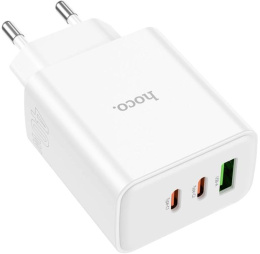 Сетевое зар./устр. Hoco C126A Pure power PD40W three-port 2C1A charger EU 40W 3A PD+QC универсальное белый (28547227)