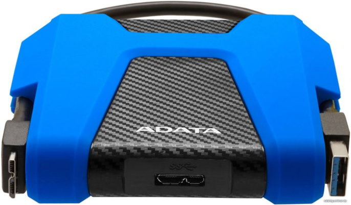 Внешний накопитель HDD 2.5" USB3.0 ADATA 1Tb HD680 AHD680-1TU31-CBL Gen1 5 Гбит/с , 2.5", пластик/силикон, Синий