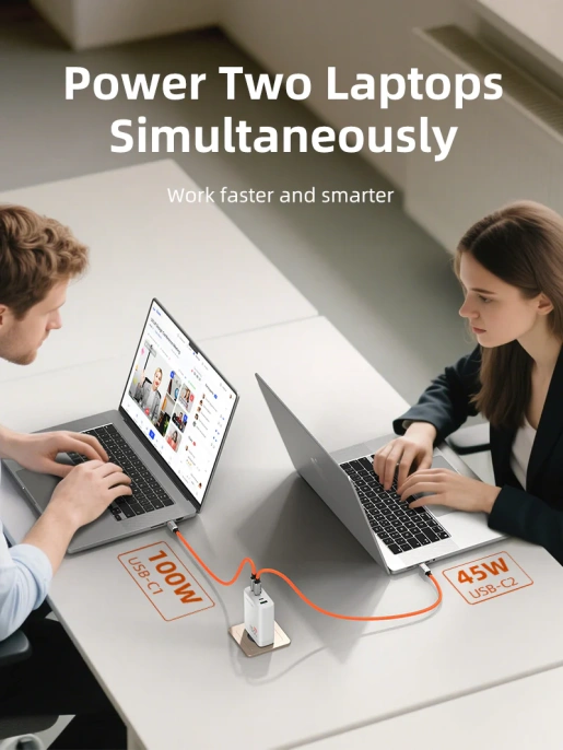 Сетевое зарядное устройство CABLETIME G150W (CT-GAN150-PW) 150 Вт, PD 3.1, GAN 3C1A, белый