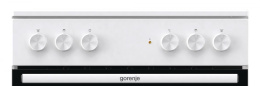 Электрическая плита Gorenje GEC6A11WG, стеклокерамика, без крышки, белый
