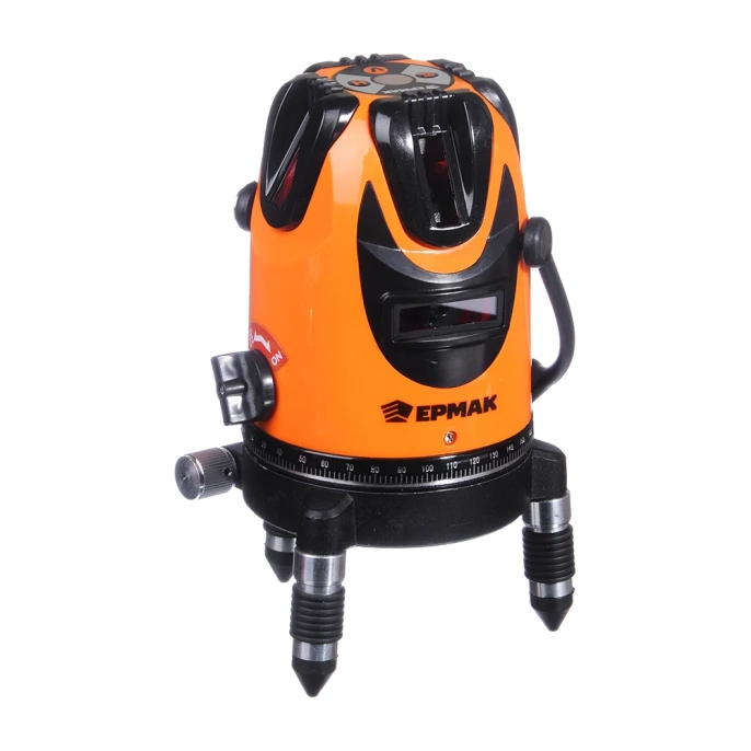 Лазерный уровень ЕРМАК 5 лучей, 15м, кейс 659-142