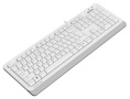 Клавиатура A4TECH Fstyler FKS10, USB, мембранная, белый/серый [fks10 white]