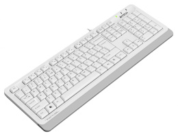 Клавиатура A4TECH Fstyler FKS10, USB, мембранная, белый/серый [fks10 white]