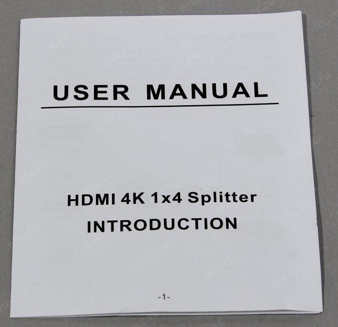 Telecom Разветвитель HDMI 1 4 4k@30Hz TTS7005 [6937510891733]