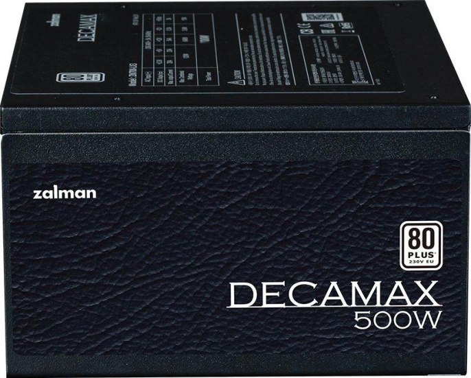 Блок питания Zalman ZM500-LX3 (ATX 12V V2.31, 120mm, APFC, 80+, 20 + 4pin 1хCPU4+4pin, FDD 4pin, 4хIDE 4pin, 6хSATA, PCIe 6+2 pin, OPP/ OVP/ UVP/ SCP, 140х150х86мм)