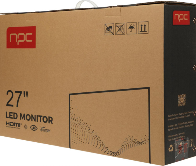 27" Монитор NPC MF2704, 1920x1080, IPS, 75Гц, 1хHDMI, черный