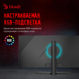 34" Монитор BLOODY MN340W, 3440x1440, VA, 180Гц, 1хHDMI, 1хDP, изогнутый, черный