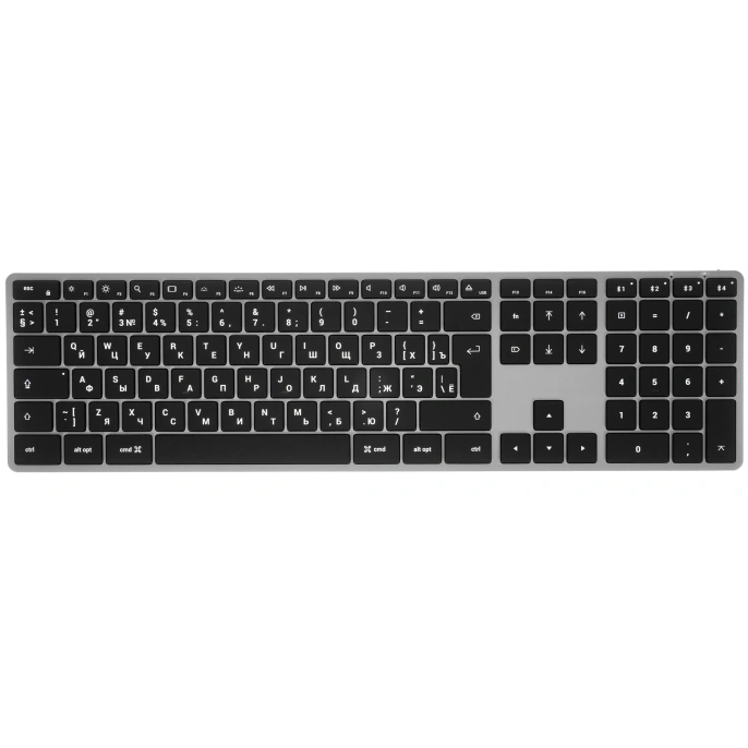 Беспроводная клавиатура Satechi Slim X3 Bluetooth Keyboard-RU. Раскладка - Русская. Цвет- Серый космос. (ST-BTSX3M-RU)