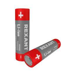 Rexant 30-2034 Аккумулятор Li-ion литий-ион 18650, 3,7В, 2400мАч, с платой защиты, 2 шт, пластиковая упаковка