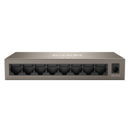 Tenda TEG1008M Коммутатор неуправляемый, 8 портов, 8x1 Гбит/с, настольный, металлический корпус