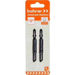 Пилки по плитке для лобзика T150RIFF (2 шт; 75х50 мм; HM) BOHRER 37501505