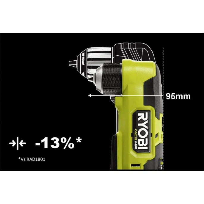 Бесщеточная угловая дрель Ryobi ONE+ HP RAD18C-0 5133004949
