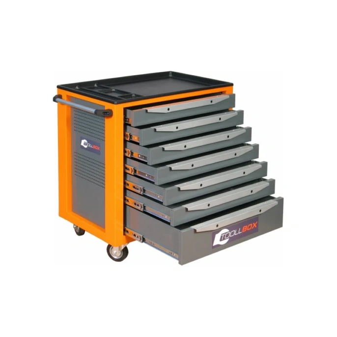 Инструментальная тележка Toollbox с центральным замком серии standart TBS-7 RAL 2008