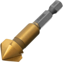 Зенкер DENZEL 72308,  по дереву/металлу/пластику,  цилиндрический,  1шт