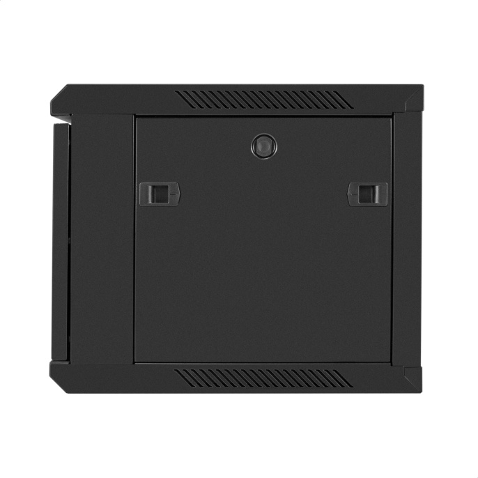 Шкаф телекоммуникационный 19" настенный 6U ExeGate EC-WM-6U.450.M.BLACK (19”, 6U, 600x450x370mm (ШхГхВ), передняя дверь металл, съемные боковые панели, пыле- и влагозащита IP23, черный RAL 9004) EX298617RUS