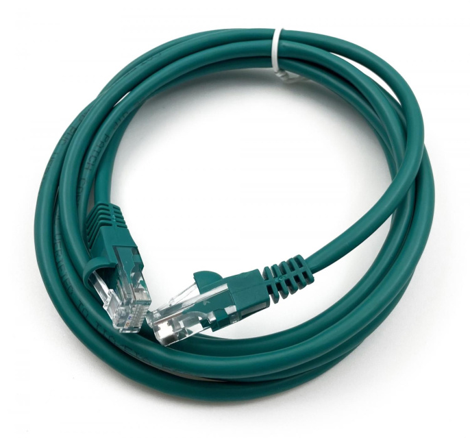 Патч-корд Buro UTP-5E-2M-GR UTP 4 пары cat.5E CCA molded 2м зеленый RJ-45 (m)-RJ-45 (m)