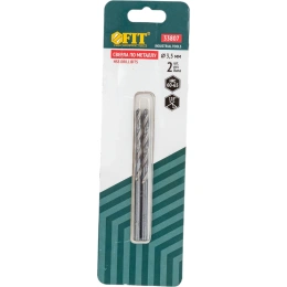 Сверло по металлу HSS полированное в блистере (2 шт; 3.5 мм) FIT IT 33807