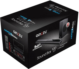 Саундбар Ginzzu GM-506 2.1 50Вт+50Вт черный