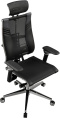 Кресло руководителя МЕТТА Yoga Spine Triumph B2 (Черный CC.50.15.13A), экокожа/сетка, до 150кг, синхромеханизм, регулируемые 6D подлокотники,  черный