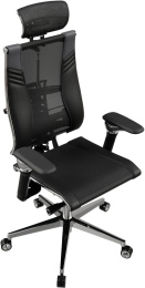Кресло руководителя эргономичное Метта Yoga Spine Triumph B2 Черный CC.50.15.13A Infinity Easy Clean экокожа/сетка с подголов. крестов. алюминий хром (Z509734677)